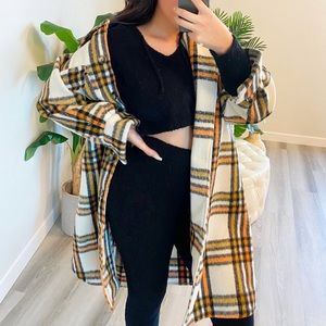 mustard combo coat